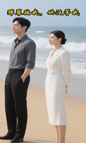 短剧《弹幕骗我，她没等我》海报