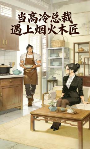 短剧《当高冷总裁遇上烟火木匠》海报