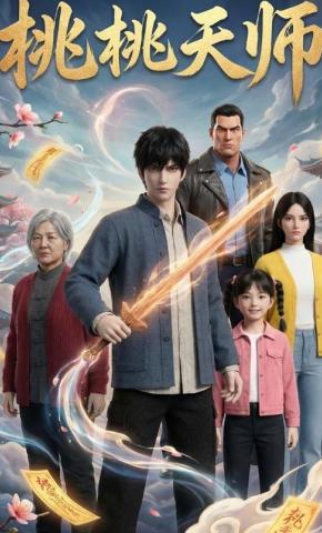 短剧《桃桃天师》海报