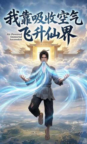 短剧《我靠吸收空气飞升仙界》海报