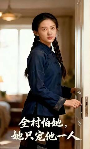 短剧《全村怕她，她只宠他一人》海报