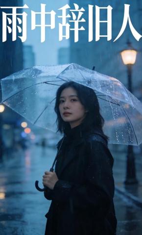 短剧《雨中辞旧人》海报
