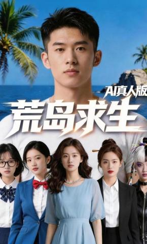 短剧《荒岛求生AI真人版》海报