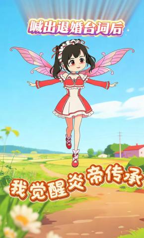 短剧《喊出退婚台词后，我觉醒炎帝传承》海报