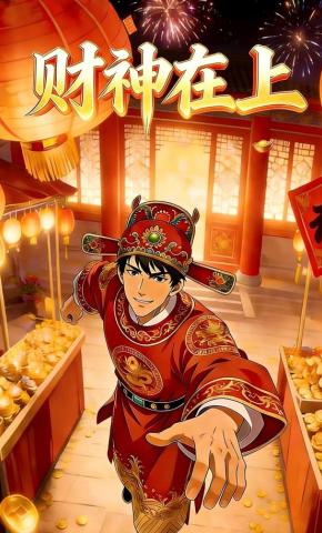 短剧《财神在上》海报
