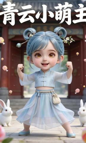 短剧《青云小萌主》海报