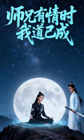 短剧《师兄有情时我道已成》海报