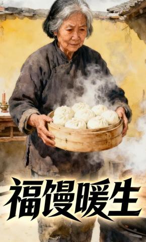 短剧《福馒暖生》海报