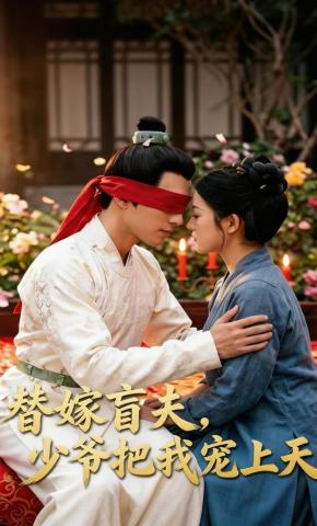 短剧《替嫁盲夫，少爷把我宠上天》海报