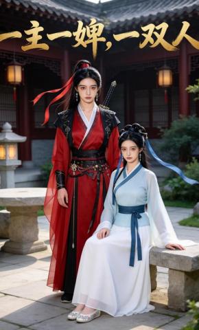 短剧《一主一婢，一双人》海报