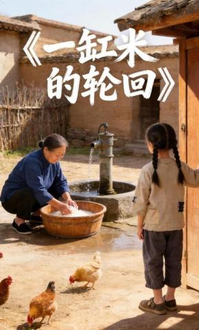 短剧《一缸米的轮回》海报
