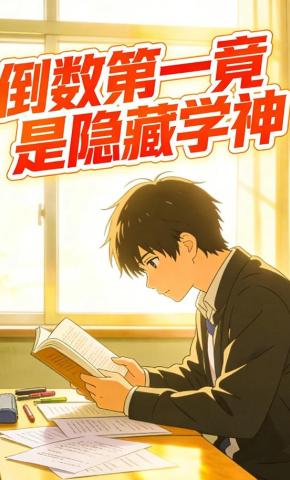 短剧《倒数第一竟是隐藏学神》海报