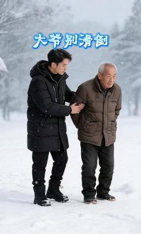 短剧《大爷别滑倒》海报