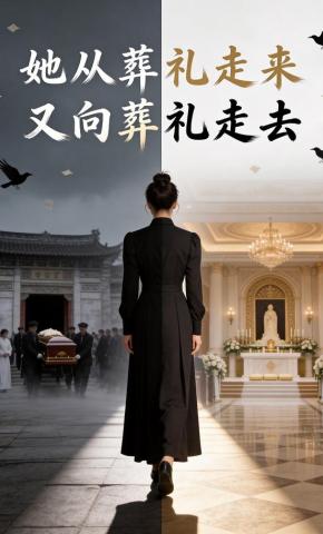 短剧《她从葬礼走来，又向葬礼走去》海报