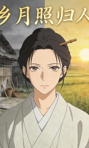 短剧《乡月照归人》海报