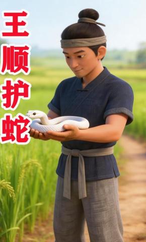 短剧《王顺护蛇》海报
