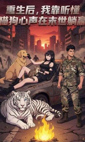短剧《重生后，我靠听懂猫狗心声在末世躺赢》海报