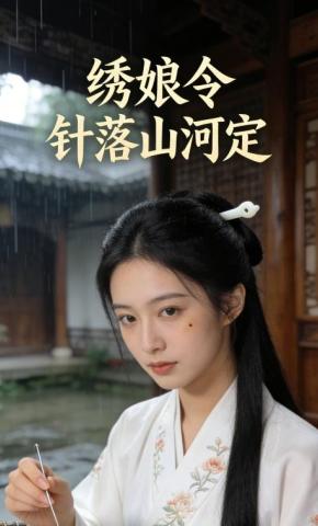 短剧《绣娘令针落山河定》海报