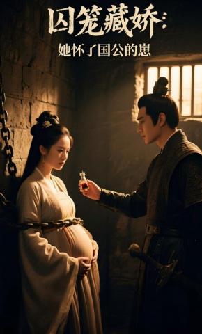 短剧《囚笼藏娇：她怀了国公的崽》海报