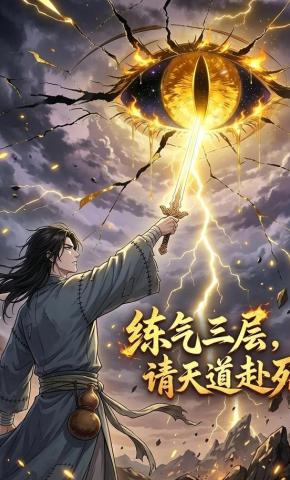 短剧《炼气三层，请天道赴死》海报