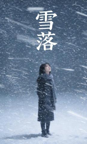 短剧《雪落》海报