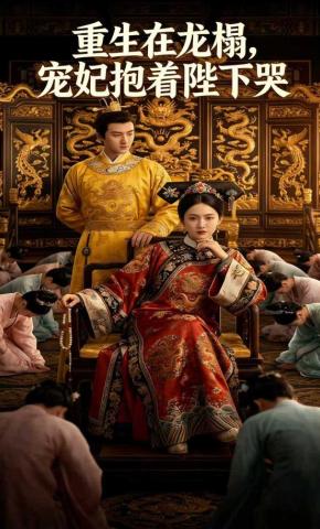 短剧《重生在龙榻，宠妃抱着陛下哭》海报