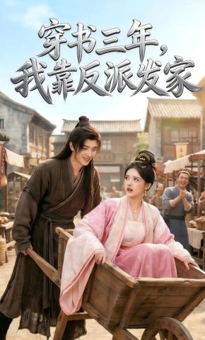 短剧《穿书三年，我靠反派发家》海报