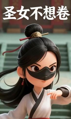 短剧《圣女不想卷》海报