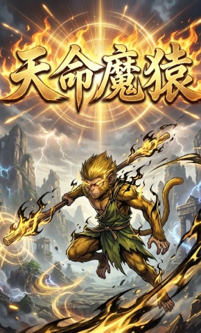 短剧《天命魔猿》海报