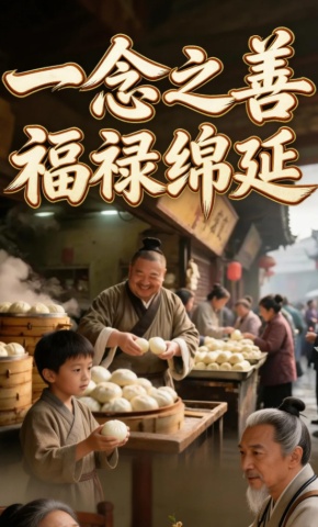 短剧《一念之善，福禄绵延》海报