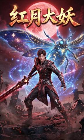 短剧《红月大妖》海报