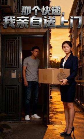 短剧《那个快递，我亲自送上门》海报