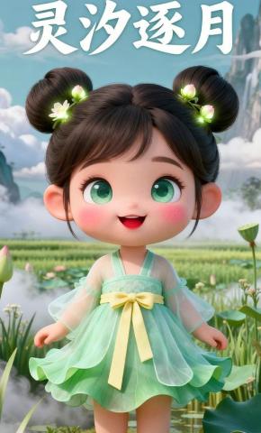短剧《灵汐逐月》海报