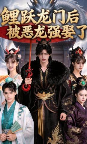 短剧《鲤跃龙门后被恶龙强娶了》海报