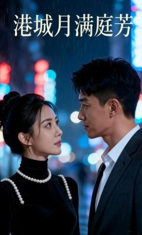 短剧《港城月满庭芳》海报