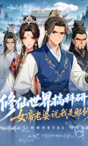 短剧《修仙世界搞科研，女帝老婆说我是邪修》海报