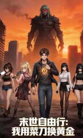 短剧《末世自由行：我用菜刀换黄金》海报