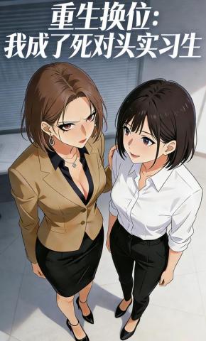 短剧《重生换位：我成了死对头实习生》海报