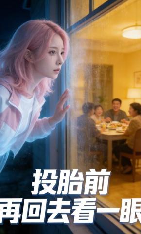 短剧《投胎前，再回去看一眼》海报