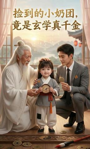 短剧《捡到的小奶团，竟是玄学真千金！》海报