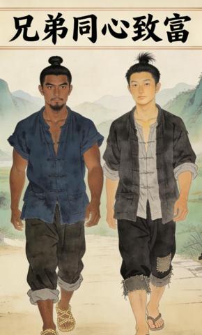 短剧《兄弟同心致富》海报