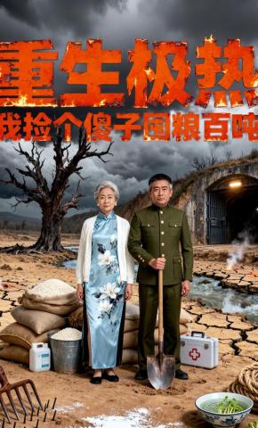 短剧《重生极热：我捡个傻子囤粮百吨》海报