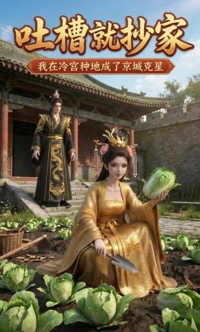 短剧《吐槽就抄家，我在冷宫种地成了京城克星》海报