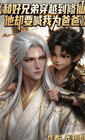 短剧《和好兄弟穿越到修仙，他却要喊我为爸爸》海报
