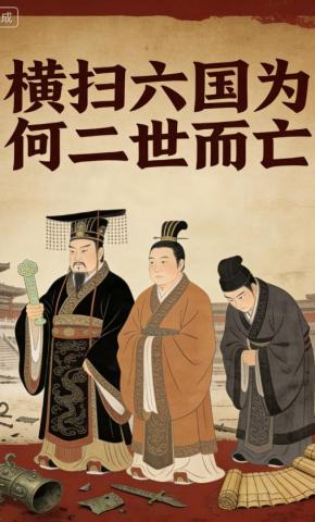 短剧《横扫六国为何二世而亡》海报