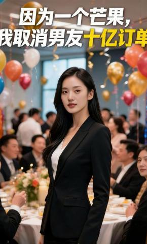 短剧《因为一个芒果，我取消男友十亿订单》海报
