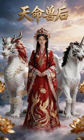 短剧《天命兽后》海报