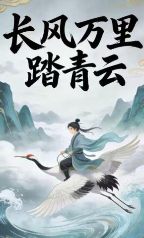 短剧《长风万里踏青云》海报