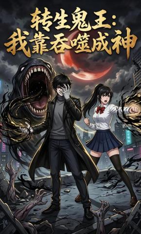 短剧《转生鬼王：我靠吞噬成神》海报