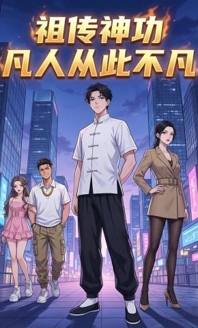 短剧《祖传神功：凡人从此不凡》海报